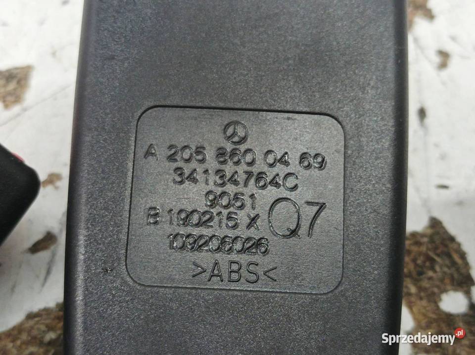 ZAPINKA PASA BEZPIECZEŃSTWA TYŁ KANAPY KPL