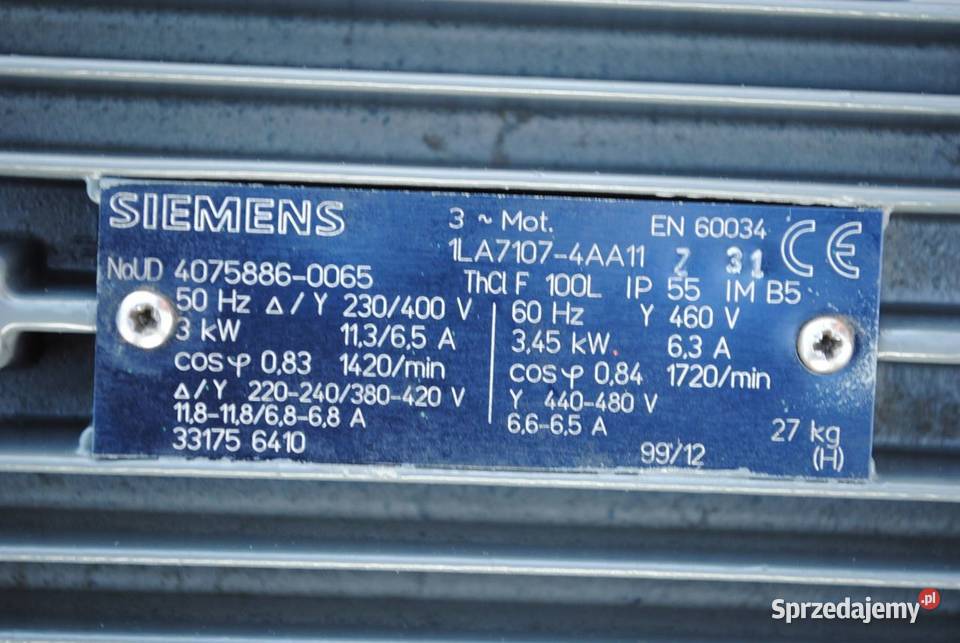 Silnik elektryczny kołnierzowy 3kw 1420obrmin lubuskie