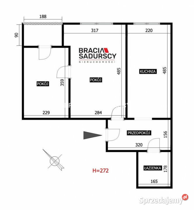 Do sprzedaży mieszkanie Kraków 4366m2 2 pokojowe
