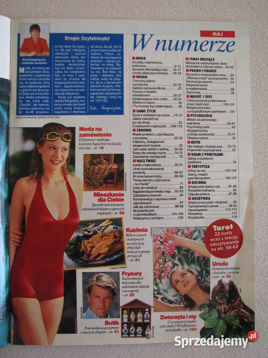 Magazyn Claudia miesięcznik z lat 1997 2013 Brzegi