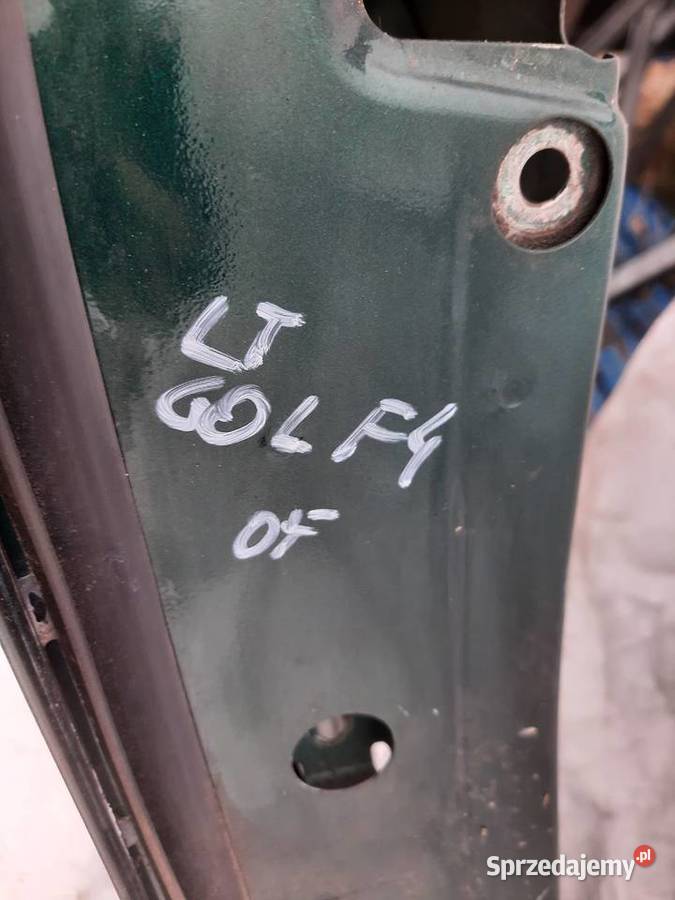 VW Golf 4 IV drzwi lewe tylne lewy tył zielone łódzkie Ksawerów
