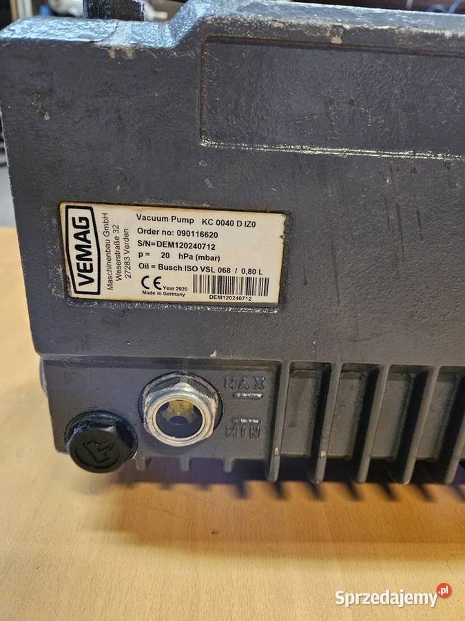 Pompa próżniowa VEMAG KC 0040 D IZO Żary