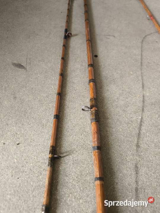 stare dwie wędki tzw klejonki ładnie zachowane Wędkarstwo Sport i Wypoczynek łódzkie Radomsko