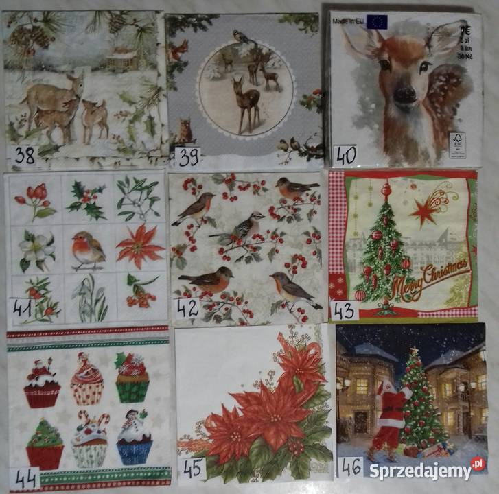 Serwetki decoupage świąteczne Laskowiec