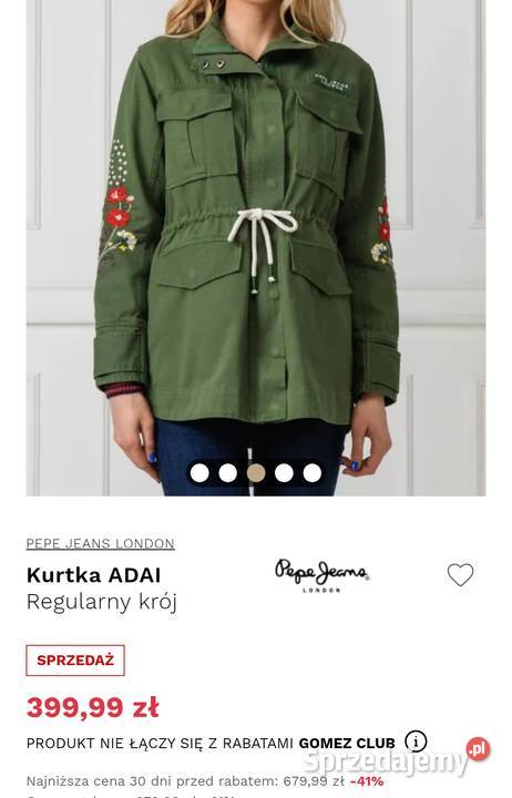 Kurtka parka katana Pepe Jeans r SM haftowane Rzeszów