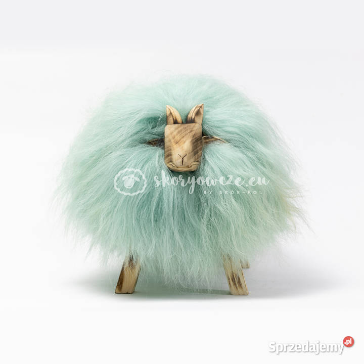 Krzesło baranek dekoracyjny miętowy Szaflary