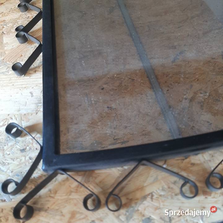 Lustro metalowa rama metaloplastyka prl