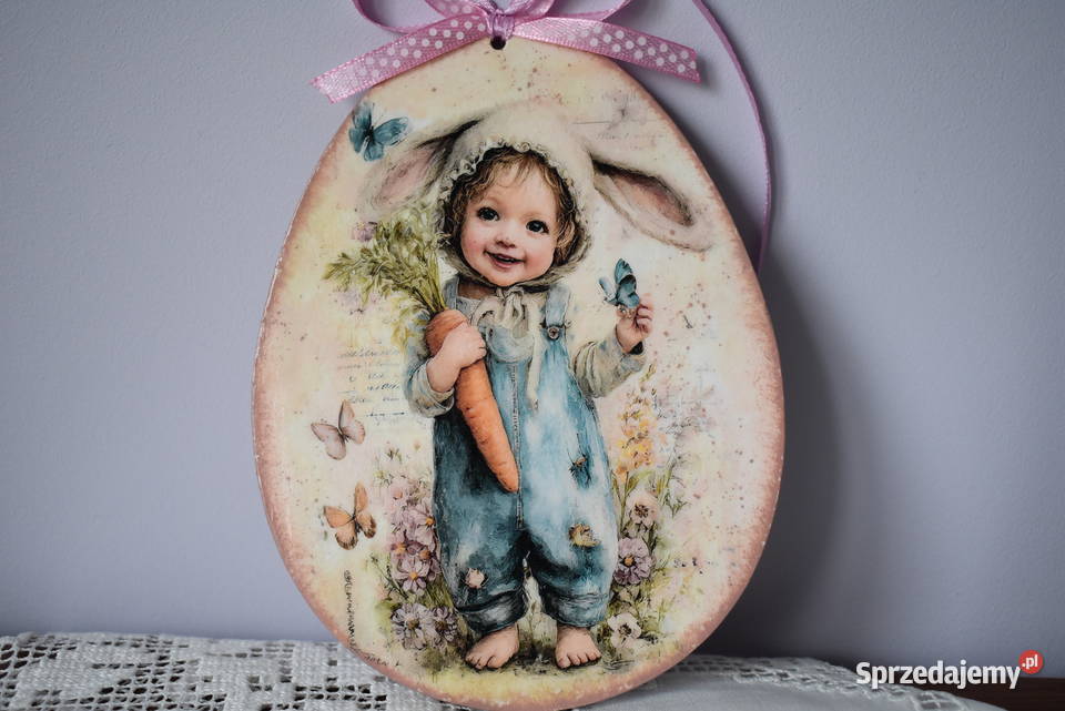 Jajko pisanka decoupage zawieszka dekoracja wielokolorowy Warszawa