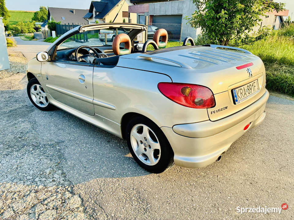 Peugeot 206CC Roland Garros sprawny dach klima Pielgrzymowice