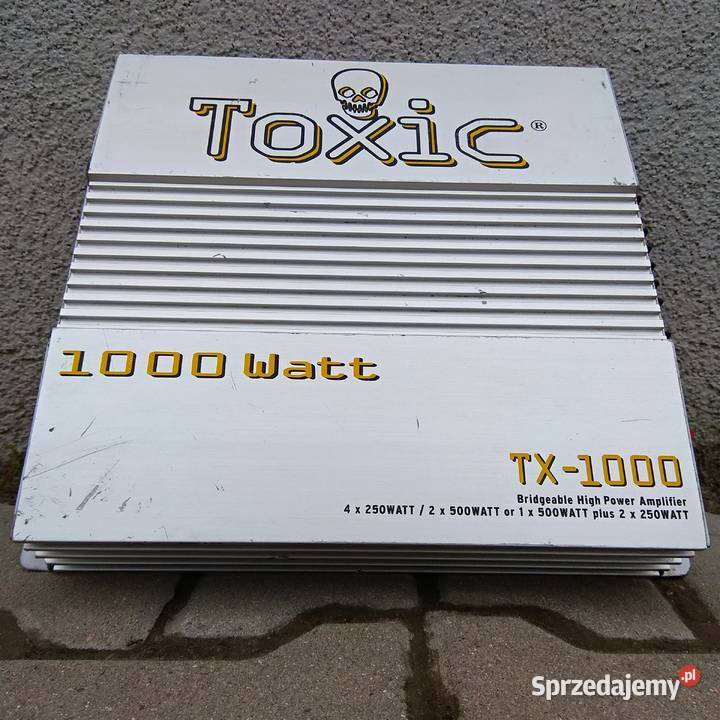 TOXIC TX 1000 Wzmacniacz samochodowy 1000 W 40A Ilość kanałów 4 dolnośląskie Świebodzice
