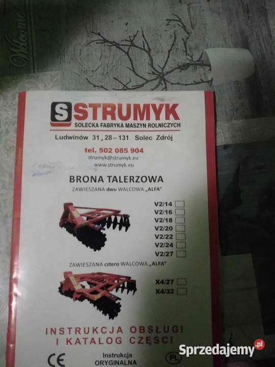 Talerzówka Strumyk V 2X9 Brona talerzowa 2m Poznań