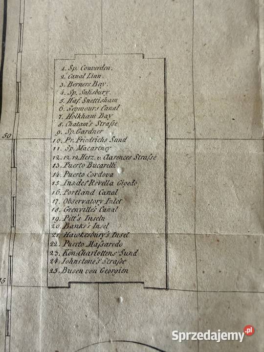 Antyczna Mapa Rycina 1818 PółnocnoZachodnie Czerwionka-Leszczyny sprzedam