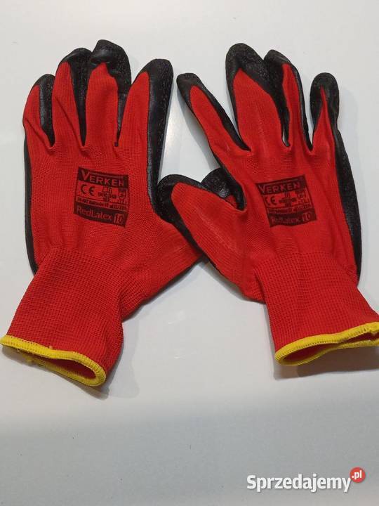 Rękawice robocze powlekane lateksem Verken Red Rękawice i odzież Radom