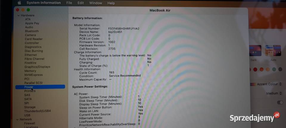 MacBook Air M18GB256GB SSDMac OS Silver