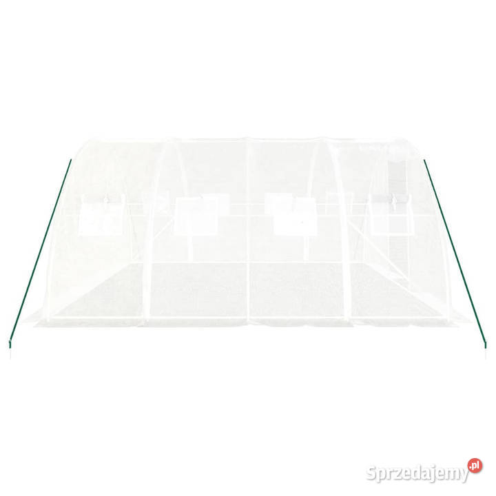 Szklarnia ze stalową ramą biała 16 m 4x4x2 m Warszawa