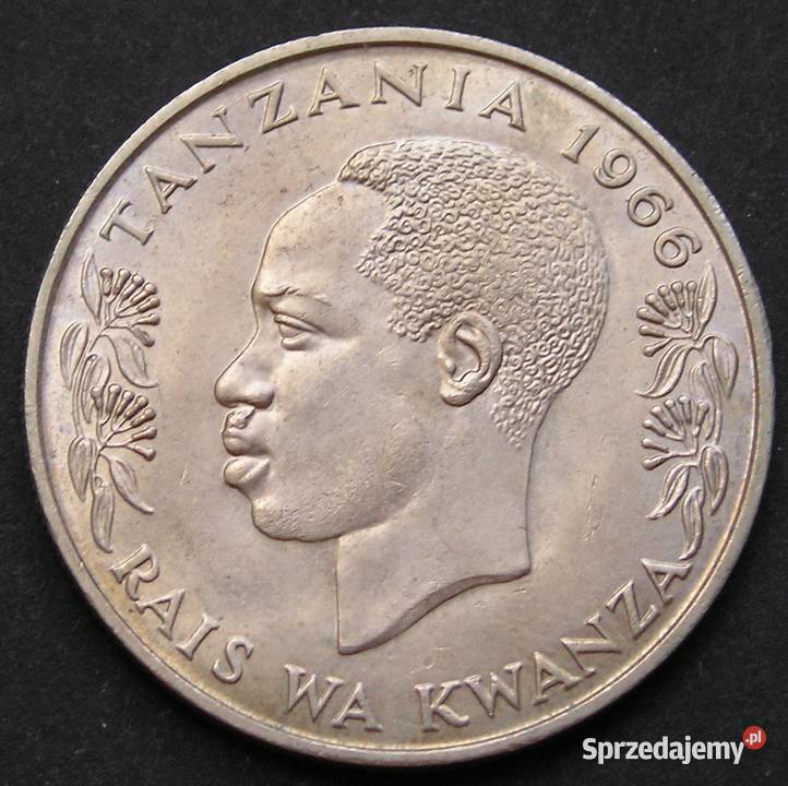 TANZANIA 1 SHILLING 1966 STAN 12 łódzkie Łódź