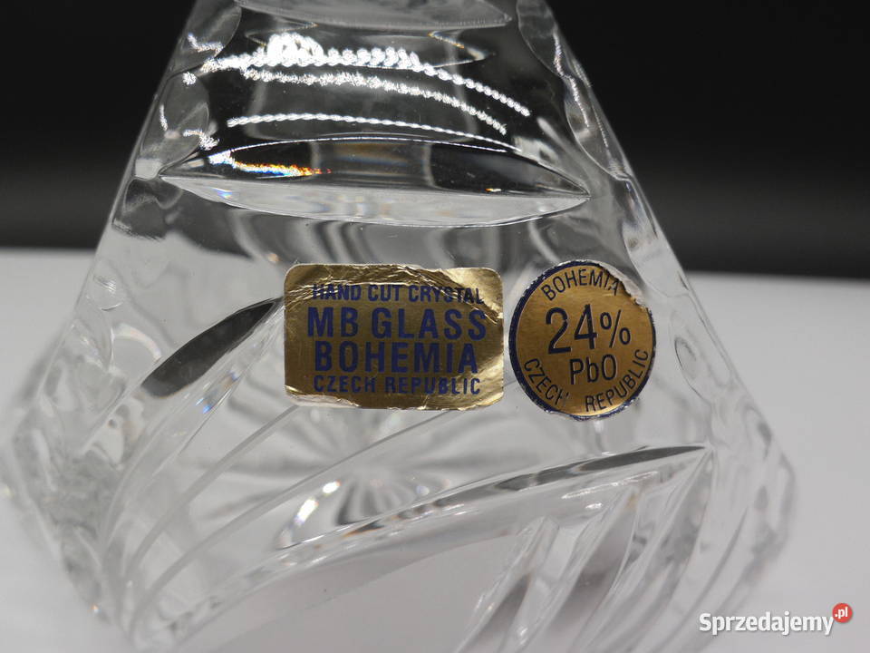 Kryształowy Koszyk MB GLASS BOHEMIA Ręczny Szlif Raszków