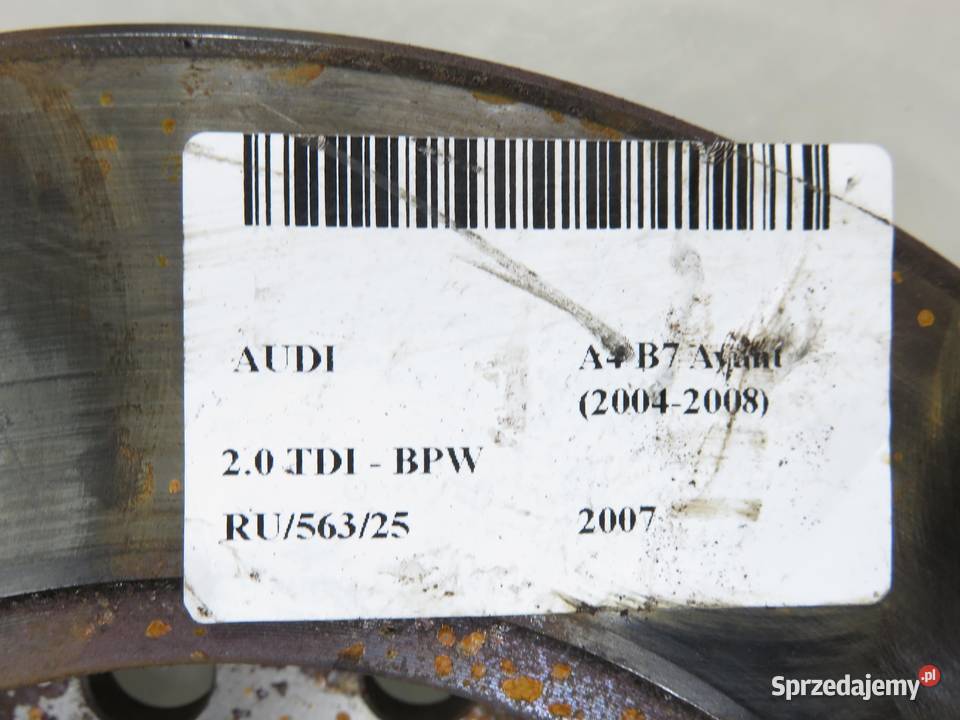 TARCZE HAMULCOWE TYŁ AUDI A4 B7 20 TDI sprzedam