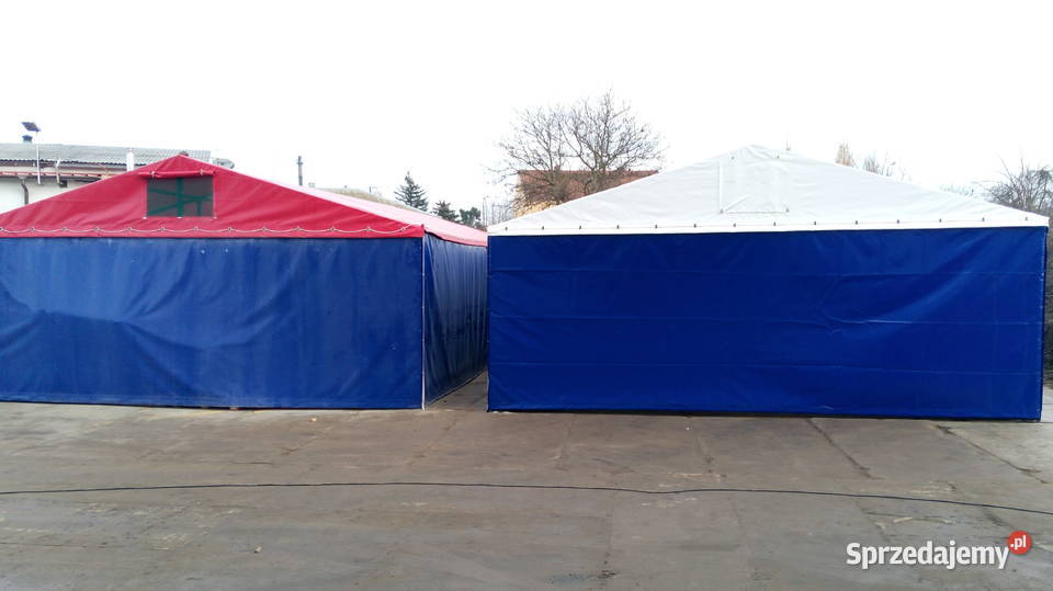 Hala namiotowa całoroczna magazyn z plandeki PVC Olsztyn