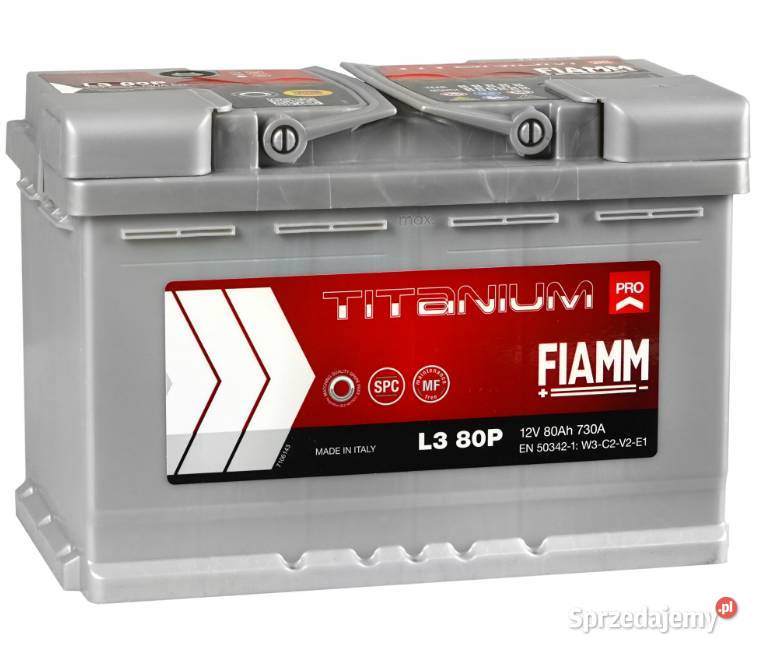 Akumulator 12V 80Ah 730A FIAMM TITANIUM PRO pomorskie Kościerzyna