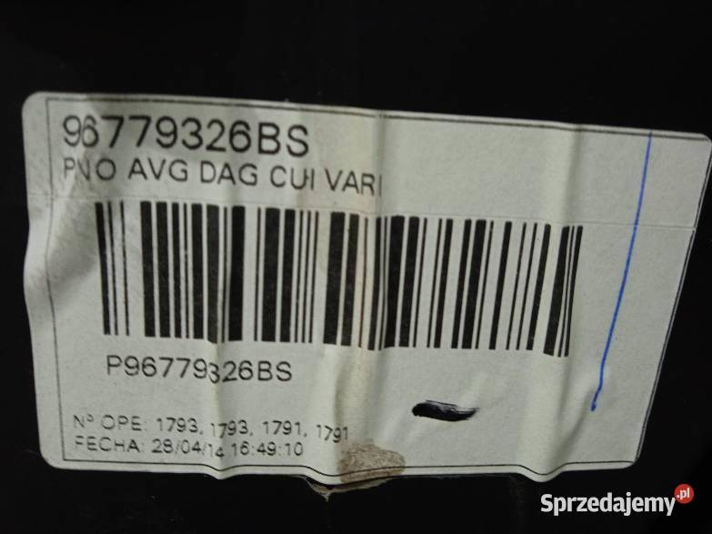 TAPICERKA BOCZEK LEWY PRZÓD KIEROWCY Citroen C4