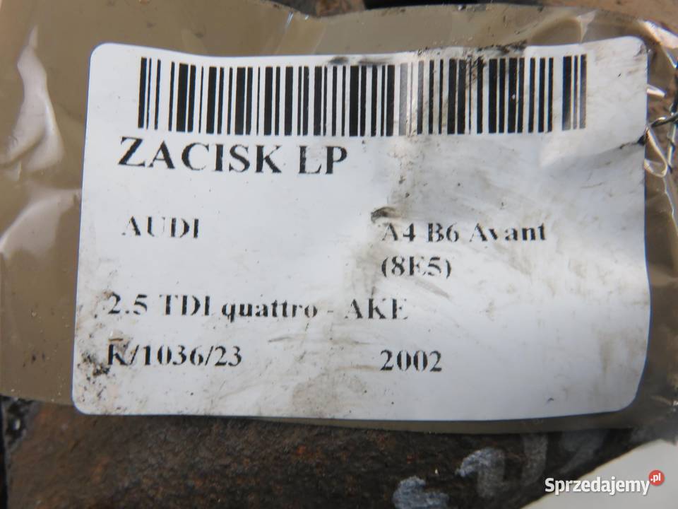 ZACISK LEWY PRZÓD AUDI A4 B6 25 TDI