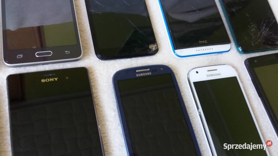 10 Smartfon Samsung Sony i inne Uszkodzone Płońsk