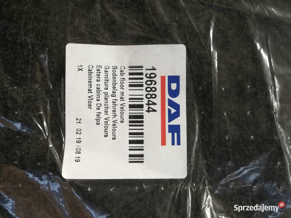 Oryginalne nowe dywaniki welurowe DAF CF inne Czarna Białostocka