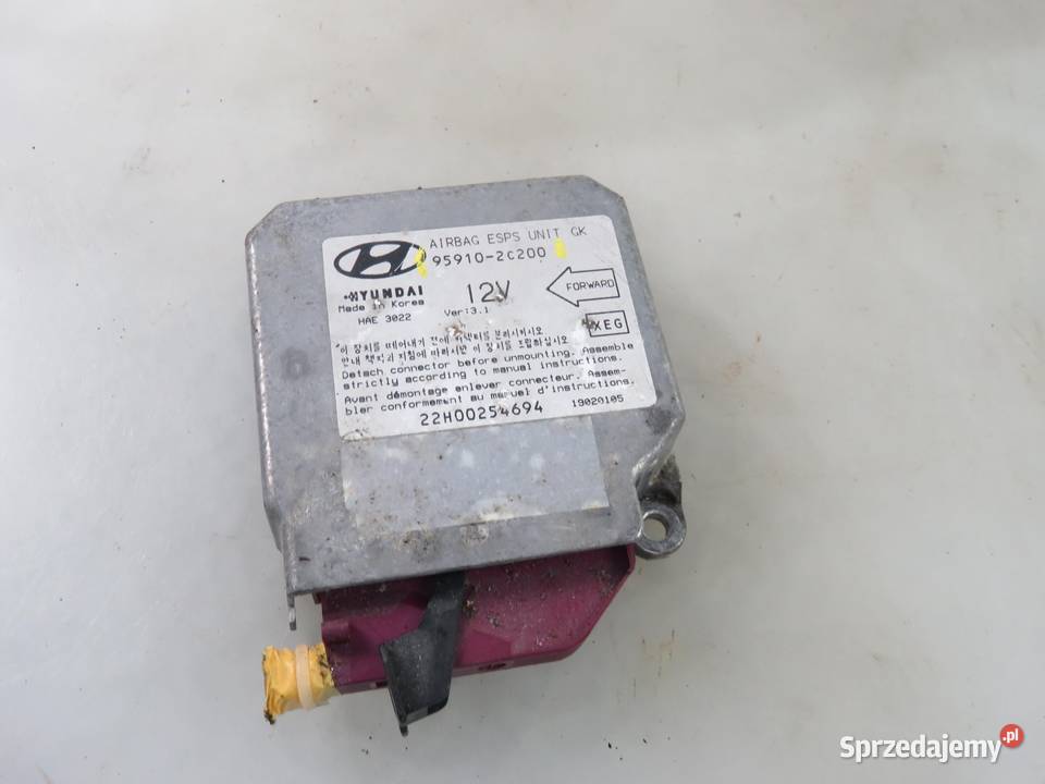 MODUŁ AIRBAG HYUNDAI COUPE II GK 959102C200 Skrzynki bezpieczników Motoryzacja małopolskie