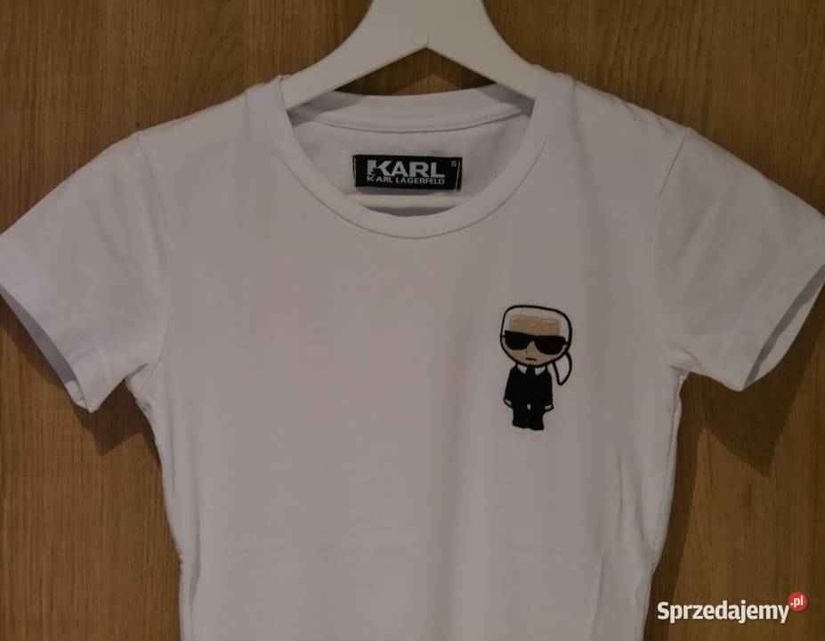 Karl Lagerfeld świetna koszulka haftowane logo dolnośląskie Wrocław sprzedam