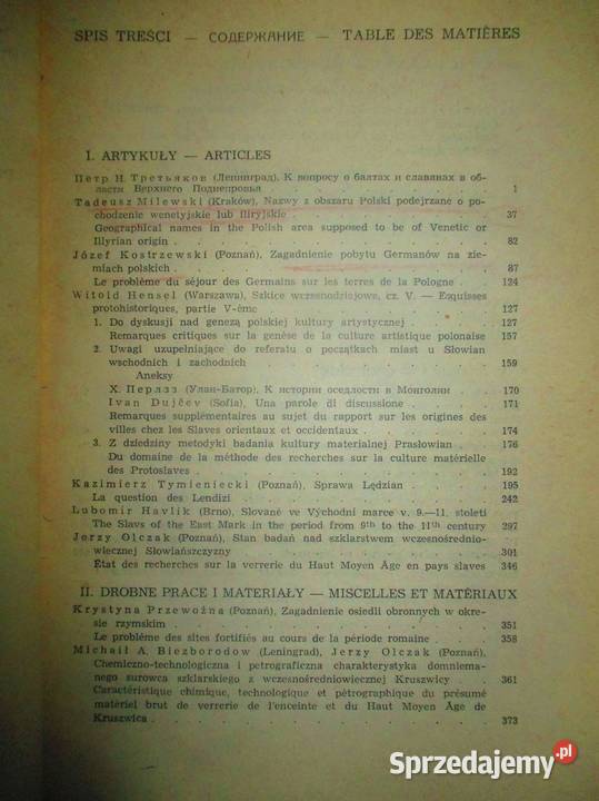 Slavia Antiqua rocznik Hensel starożytność Łódź