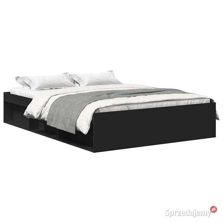 vidaXL Rama łóżka czarna 120x200 SKU3203853