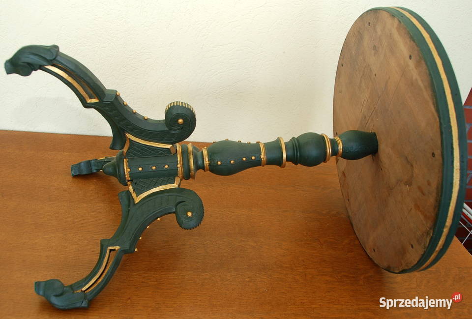 stary mały okrągły stół stolik kawowy Vintage Warszawa