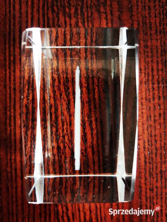 Kryształ z Papieżem 3D Ząbki