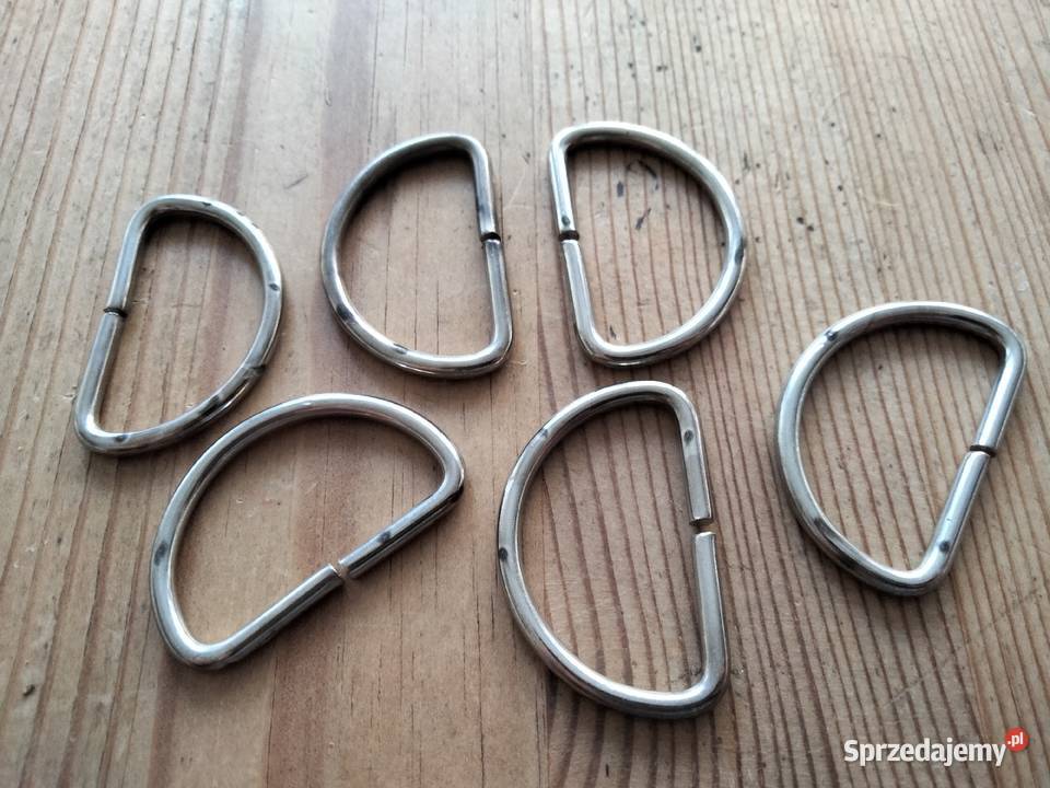 Półkółko rymarskie metalowe srebrne 37313 mm Ostrów Wielkopolski