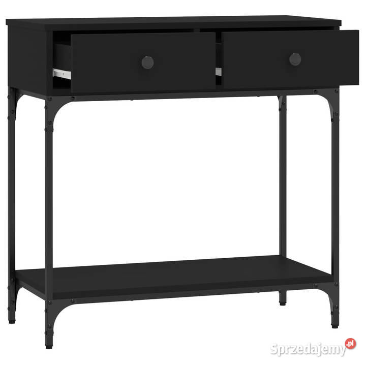 Stolik konsolowy czarny 75x345x75 WM833398 sprzedam