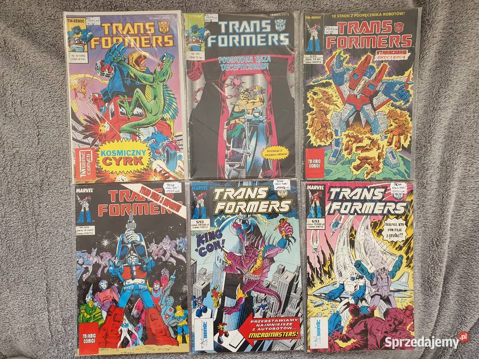 Transformers zestaw 18 komiksów wyd TMSemic lata Gdynia