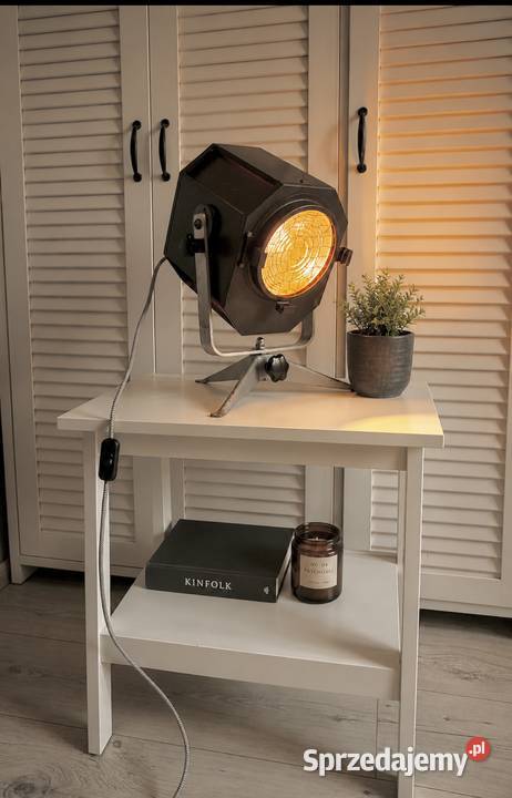 Lampa reflektor teatralny PRL Vintage loft Poznań