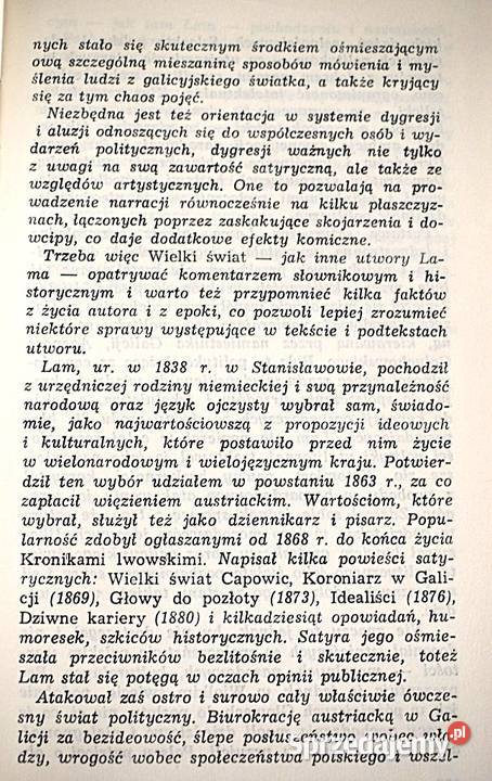 Wielki świat Capowic Jan Lam przekład z 1869 r Chełmno
