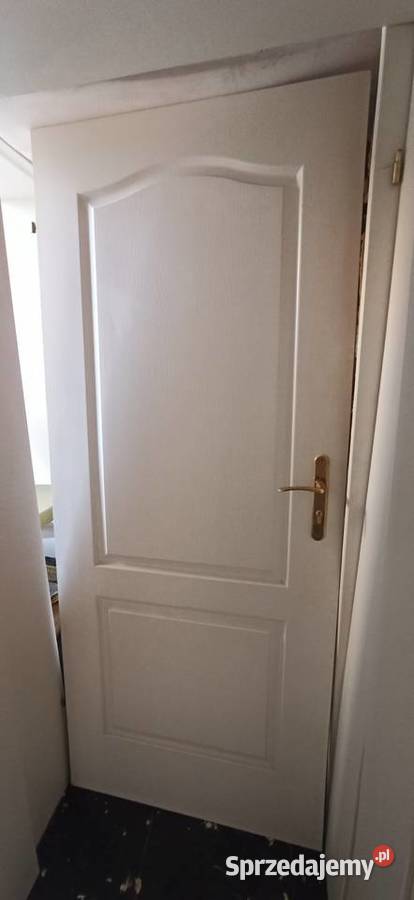 Drzwi białe 80 Lewe Z demontażu Płońsk