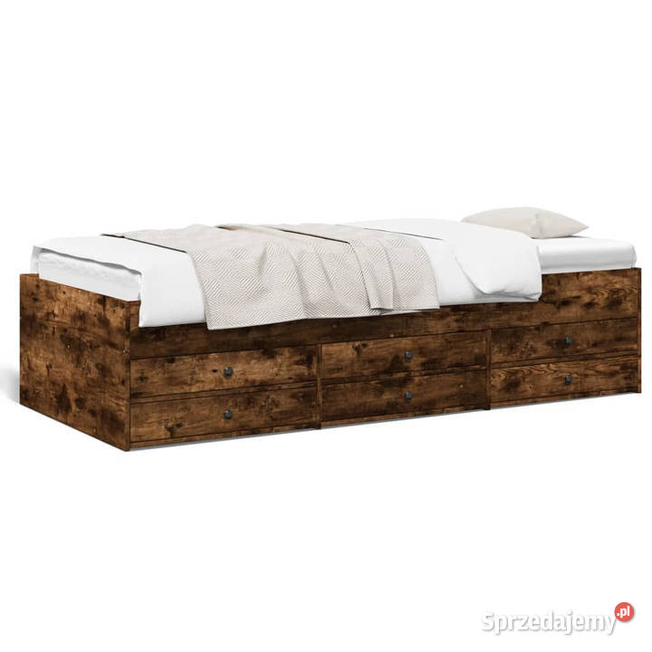 Łóżko dzienne z szufladami bez materaca 75x190