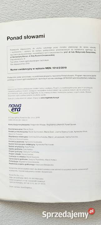 Ponad słowami 1 mazowieckie Pruszków