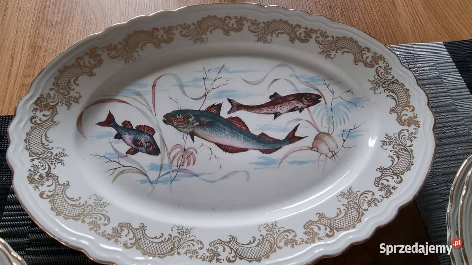 Serwis Rybny Porcelana Francuska Wola Podłężna