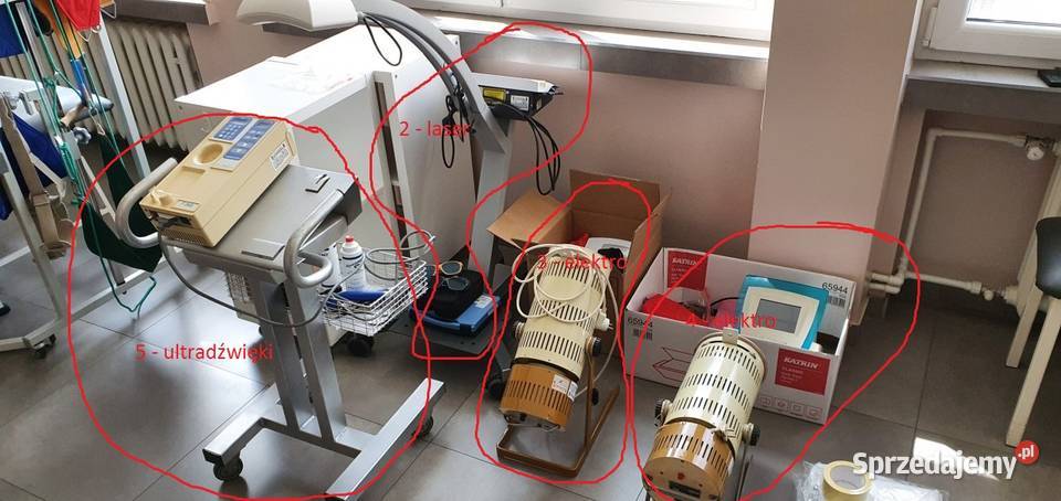sprzęt rehabilitacyjny pole laserelektroterapia śląskie Gliwice