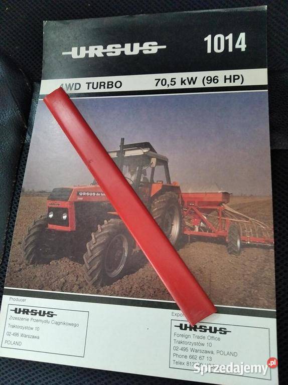 Folder prospekt oryginalny Ursus 1014 Pozostałe Lublin