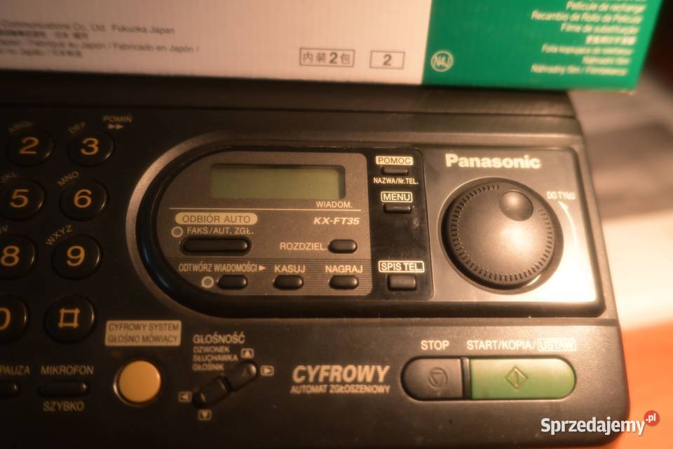 FAX Panasonic KXFT35 z 19951996 r Faxy zachodniopomorskie Szczecin