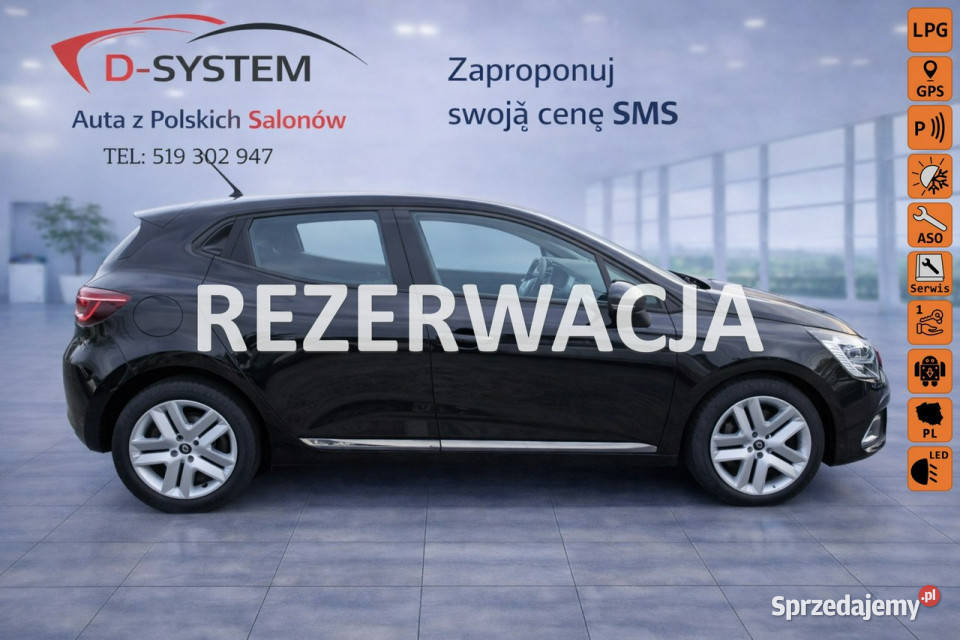 Renault Clio 2021 Salon Polska 1Właściciel LPG czujnik deszczu Samochody osobowe