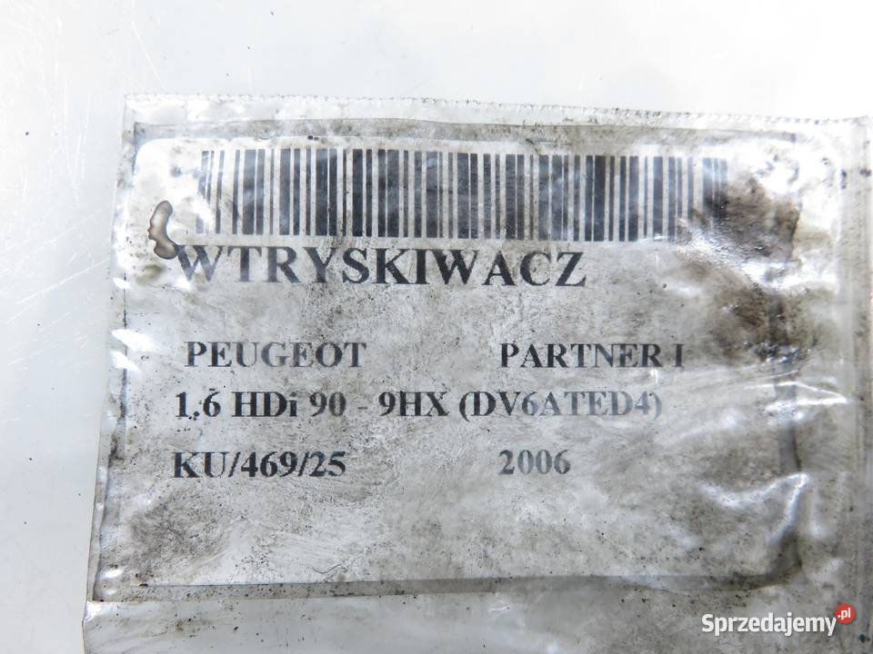 WTRYSKIWACZ PEUGEOT PARTNER I 16 HDi 0445110259