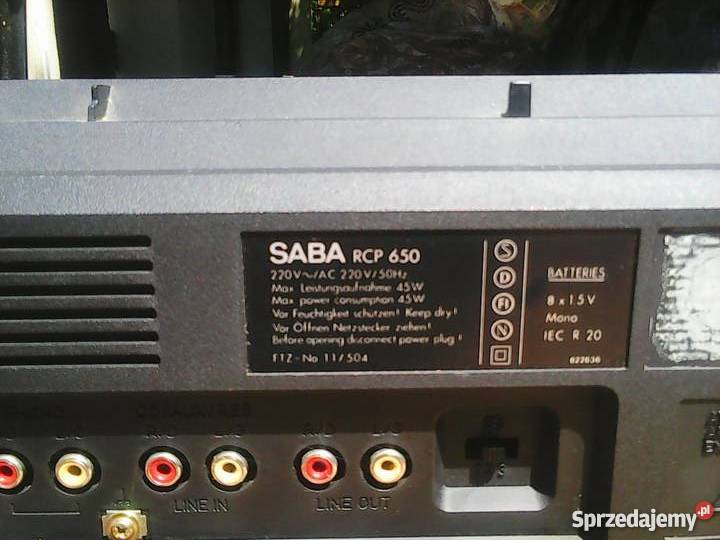 PHILIPS CD Radio Cassette Recorder AZ 1008 SABA