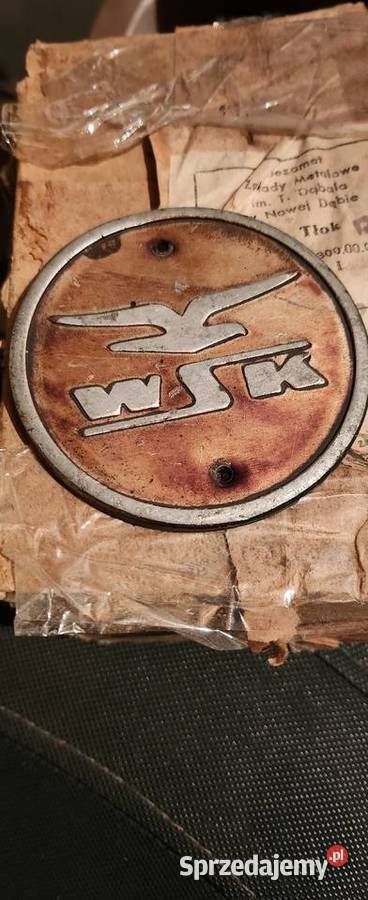 Oryginalnyprzykręcany emblemat WSK Barlinek sprzedam